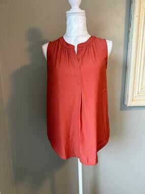 Philosophy Republic Clothing Sleeveless Split V-Neck Blouse XS